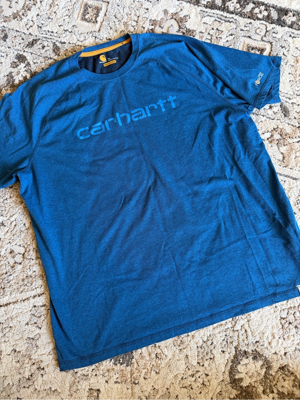 Carhartt Blue Short-Sleeve Logo Tee